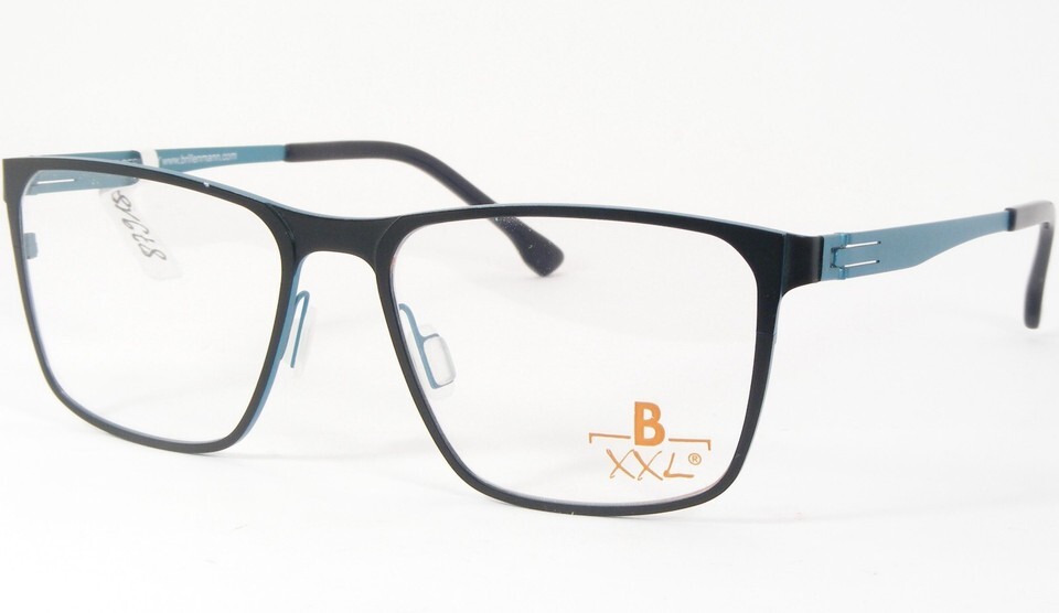 Brillenmann XXL XXL1024-075 Black /Blue Teal EYEGLASSES FRAME 54-17-140 ... - $56.39