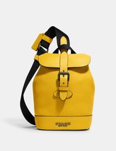 COACH Hudson Small Pack Leather Backpack ~NWT~ CB929 Canary - £154.31 GBP