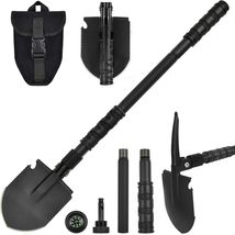 Versatile 24.21'' Folding Shovel &amp; Pickaxe - Carry in Canvas Bag for Out... - $83.11