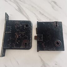 Vintage Yale Mortise Door Lock with Latch Dead Bolt &amp; Brass Faceplate Lo... - $21.77