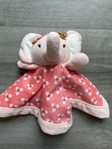 Levtex Baby Pink Elephant Plush Lovey Security Blanket Toy - $6.86