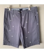 J. Crew Rivington Printed Chino Shorts Nautical Ship Wheel Men’s Size 32W - $29.49 CAD