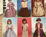 Formal Style Doll Dress Gown Full Skirt Sewing Pattern for 18&quot; Dolls UNCUT - $12.19