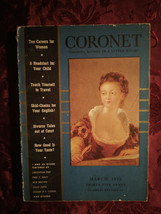 Coronet March 1939 Albert Al Hirschfeld E. Alexander Powell Robert W. Sneddon - £10.42 GBP