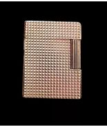 ST DUPONT LIGHTER LINE 1 GOLD PLATED SMALL EDITION USED NO BOX NO CERTIF... - $113.45