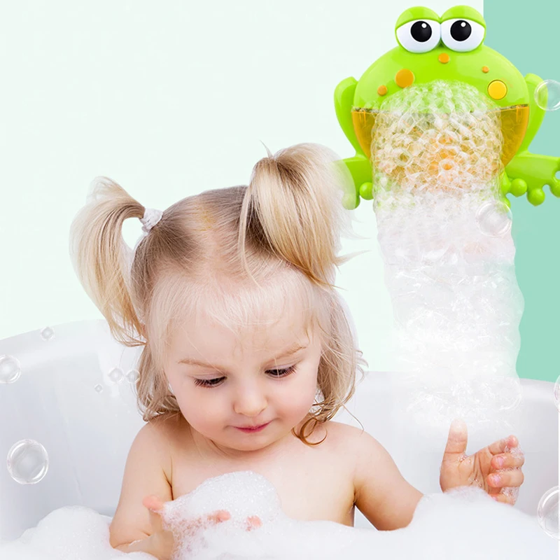 Crab Bubble Soap Machine Baby Bath Electric With Music Toys Kids Frog Machine - £18.95 GBP