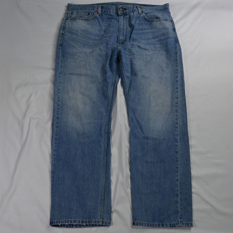 Primary image for Levis 40 x 30 505 1277 Straight Fit Light Wash Denim Jeans