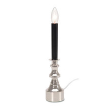 Candle Lamp - Electric - Black With Silver Base -  - £27.15 GBP