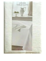 Cream Continental Collection 60x140&quot; Fabric Tablecloth Christmas Easter Holiday - $54.85