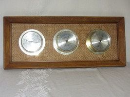 Springfield Instrument Company Barometer Thermometer Hygrometer Vtg Wall... - $24.74