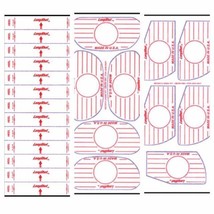 GOLF IMPACT TAPE LABELS. 5 SHEETS FOR FITTING LIE ANGLE, IRON OR WOOD LE... - $7.58