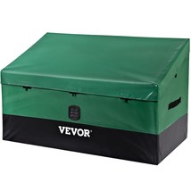 VEVOR Outdoor Storage Box, 100 Gallon Waterproof PE Tarpaulin Deck Box w/Galvani - £69.59 GBP