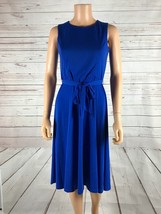 CHARTER CLUB (Blue) Petite Stretch Jersey Belted Midi Dress NWT PETITE S... - £13.13 GBP