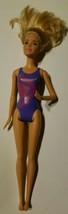 2015 Mattel Barbie Doll 1186MJ. 1. NL Blonde Hair - Purple Swimsuit  - £6.20 GBP
