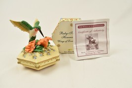 Holsted House Ruby Throated Hummingbird Wings of Love Keepsake Music Box - £14.34 GBP