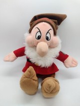 Walt Disney World Snow White Seven Dwarfs Grumpy 10in Bean Bag Stuffed Plush Toy - £6.32 GBP