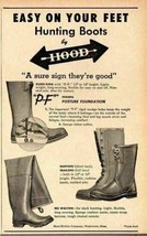 1951 Print Ad Hood Rubber Hunting Boots Ike Walton Watertown,MA - $10.72