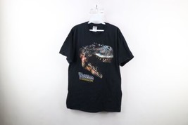 Streetwear Mens Size Large Faded BBC Earth Walking With Dinosaurs T-Shirt Black - £23.70 GBP