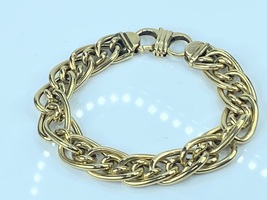Italian Designer 14K gold chain in chain 13.0mm bracelet by Ritalia 32.4g JR7954 - £1,594.85 GBP
