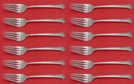 Chippendale by Towle Sterling Silver Salad Fork Set 12 pieces 6 5/8&quot; - £555.96 GBP