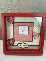 Valentines Day Shadow Box Picture Frame Heart Love Red Square true love ... - $441.77 MXN