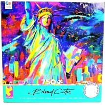 Puzzle Statue of Liberty NYC 750 Pcs Blend Cota by Ceaco Bold Blocks Of Colors - $20.34