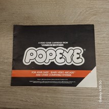 Atari 2600 Popeye game manual in great shape by Parker Brothers  - $11.15 CAD