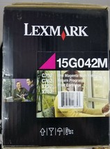 Lexmark 15G042M Genuine Unopened Magenta Toner cartridge. - $36.34