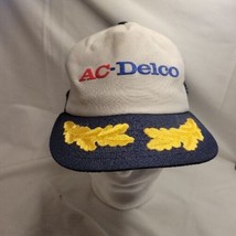 Vintage AC Delco Scrambled Eggs Gold Leaves Mesh Snapback Trucker Hat Cap  - £11.70 GBP