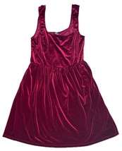 Old Navy Deep Red Velvet Mini Dress Size Large Party Whimsigoth Dark Rom... - $17.82