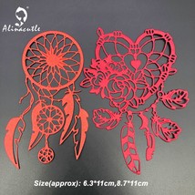 Dreamcatcher Heart 2pc Metal Cutting Dies Scrapbooking Craft Card Making - $16.21