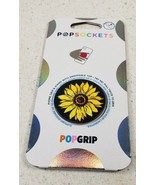 PopSockets Sunflower Flower Sunnyside Black Phone Holder Grip Swappable ... - $235.39 MXN