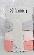 3 Pack Cloud Island Baby Girls' Headwrap Bow One Size Gray/Pink/Coral image 2