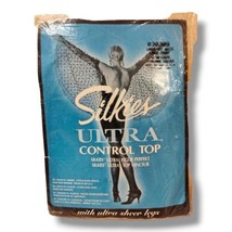 Silkies Ultra Control Top Large Off White Pantyhose USA Sheer Vintage Hosiery  - £14.15 GBP