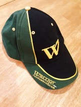 Warrior Custom Golf Com Hat Cap Baseball Golf Black Green Gold W - $16.82