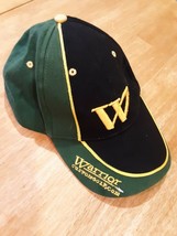 Warrior Custom Golf Com Hat Cap Baseball Golf Black Green Gold W - £13.18 GBP