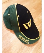 Warrior Custom Golf Com Hat Cap Baseball Golf Black Green Gold W - £13.18 GBP