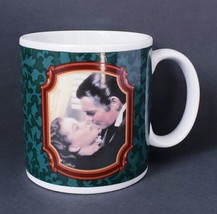 Vintage Gone With The Wind 10 oz. Ceramic Coffee Mug Cup White Green - £12.01 GBP