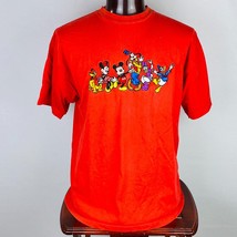 Disney Mickey Mouse Unisex T-Shirt Red XXL WDW Character Figures Minnie ... - £13.62 GBP