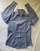 Port Authority Women&#39;s Blue Long Sleeve Button Up Shirt Size S - e795 - €4,09 EUR