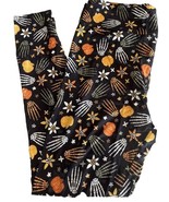 NWT LuLaRoe TC (12-18) Skeletons Hands Pumpkins Flower Halloween Leggings - $24.74