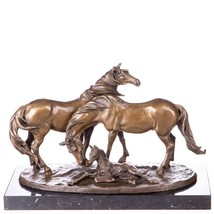 Bronze Grace: Elegantly Sculpted Horse Figurine - $599.00