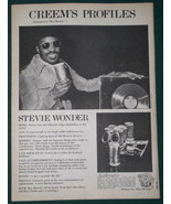STEVIE WONDER VINTAGE 1977 CREEM MAGAZINE PHOTO - £15.65 GBP