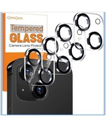 QsmQam 4 Pack Camera Lens Protector for iPhone 15 Pro Max 6.7"/iPhone 15 Pro 6.1 - $5.88