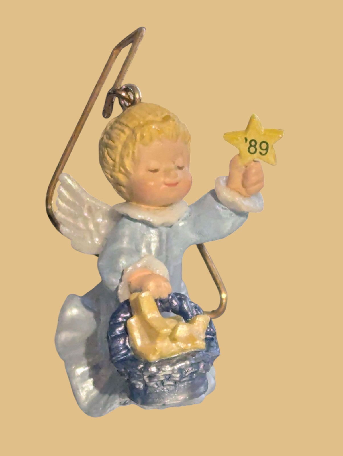 Vintage Little Star Bringer 1989 Angel Hallmark Ornament Keepsake Hand Crafted  Item image 2