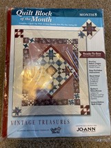 JoAnn Quilt Block Of The Month Vintage Treasures “Bright Star” Month 8 - $13.99