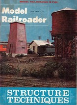 Model Railroader Magazine July 1967 Structure Techniques, Portable Layouts  - $9.95