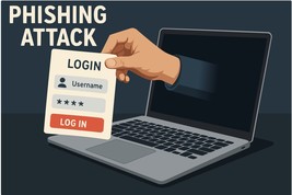 Phishing Hand from Laptop – Cybersecurity Vector Illustration (EPS, JPG,... - $1.00