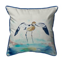 Betsy Drake Betsy&#39;s Avocet Large Indoor Outdoor Pillow 18x18 - £37.15 GBP
