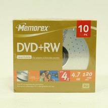 Memorex DVD Plus + RW 10 Pack 120 Minutes New Sealed - £11.18 GBP